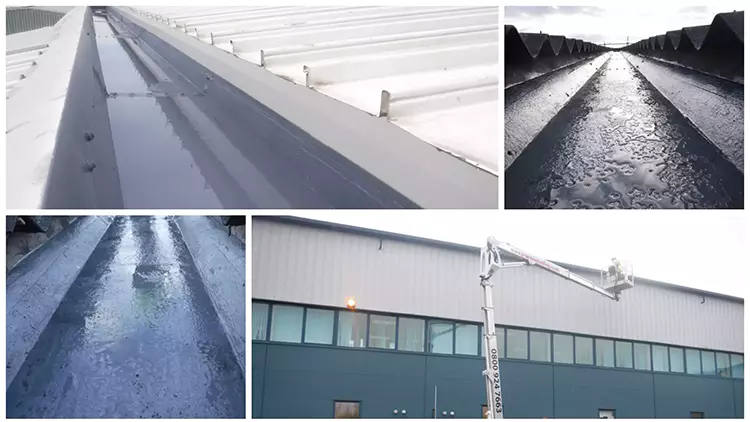 Birmingham Industrial gutter refurbishment